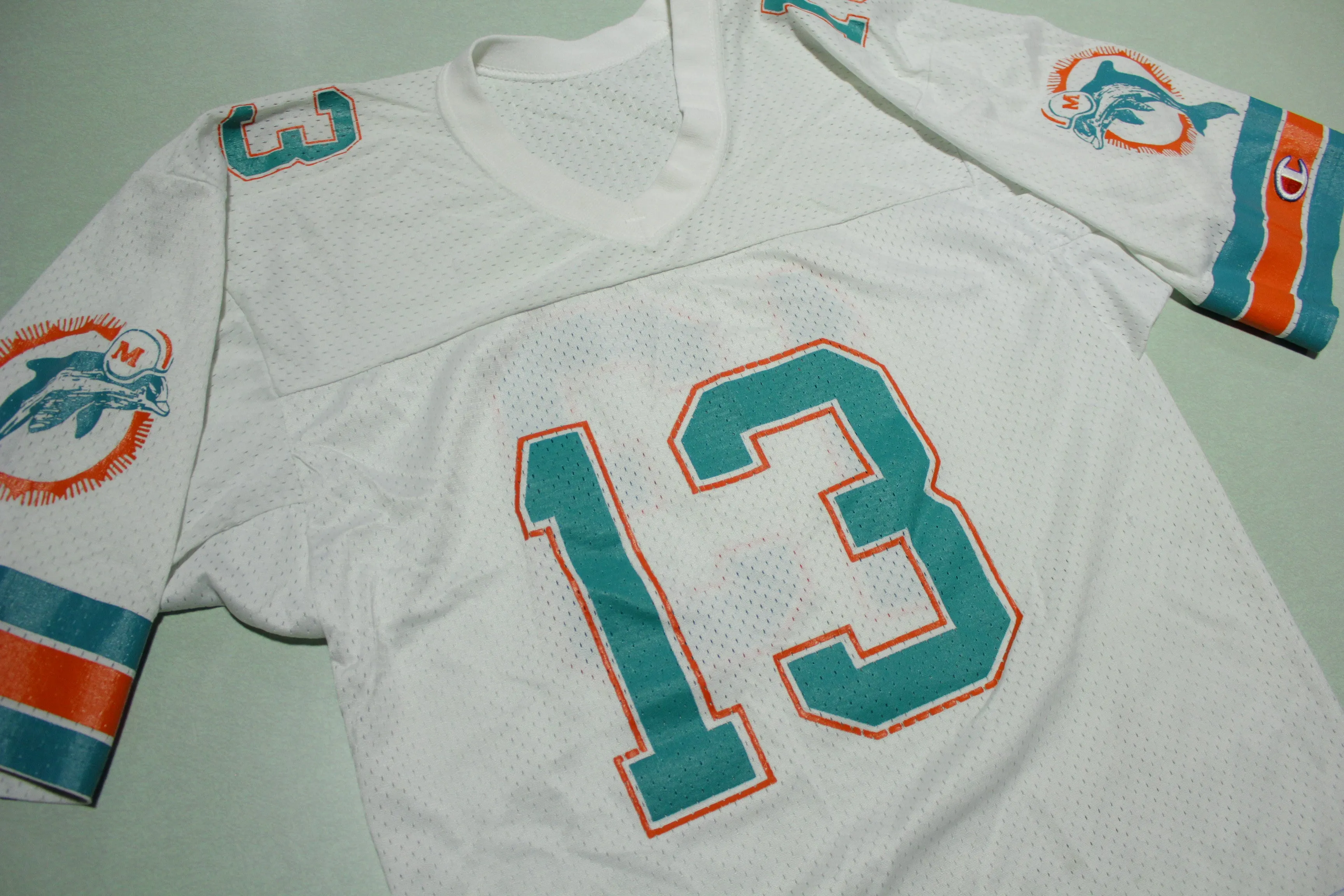 Miami Dolphins Dan Marino #13 Vintage 90's Champion Made in USA Jersey