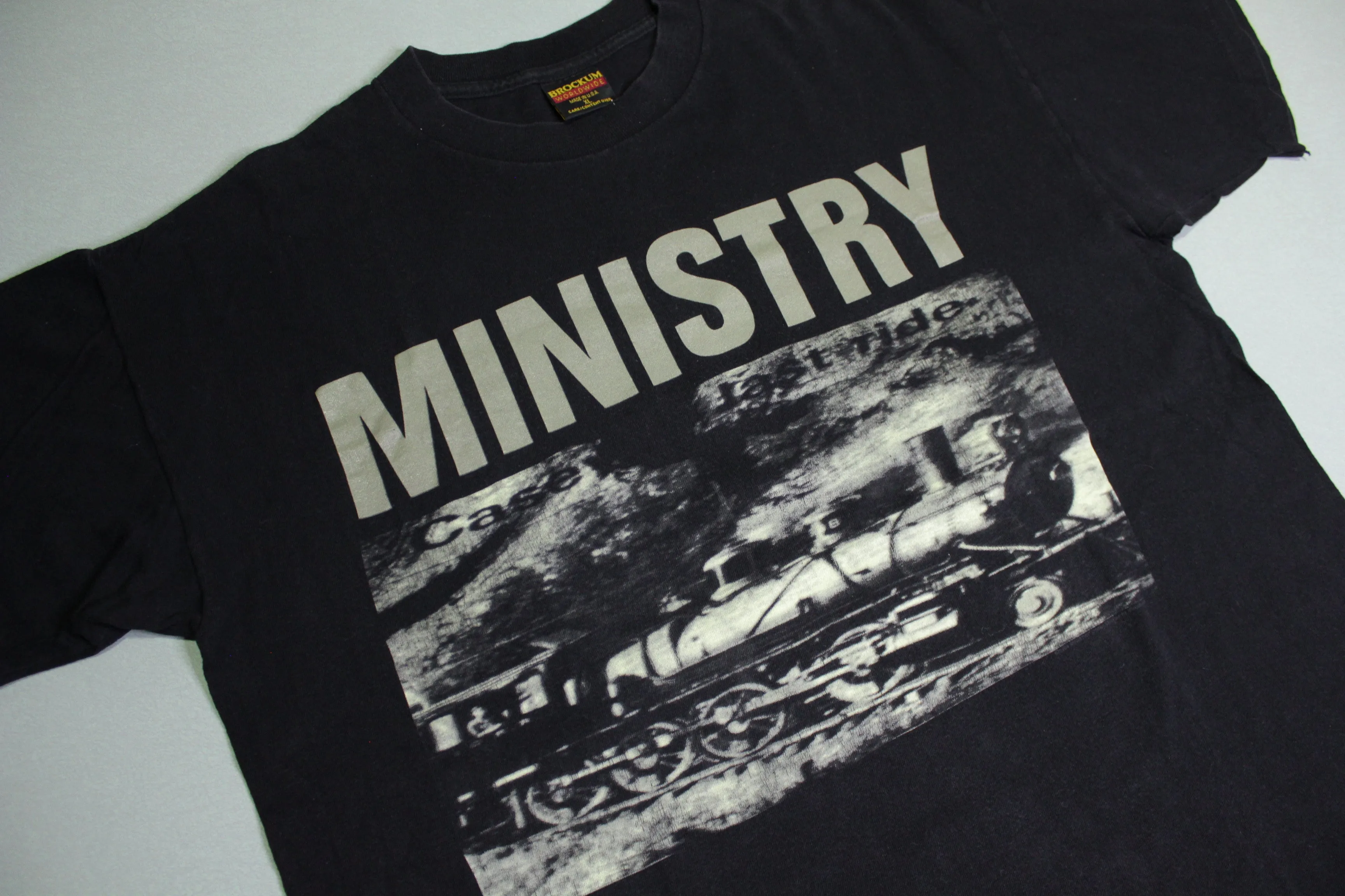 Ministry Casey's Last Ride Vintage 90's Brockum USA Industrial Smash The Control T-Shirt