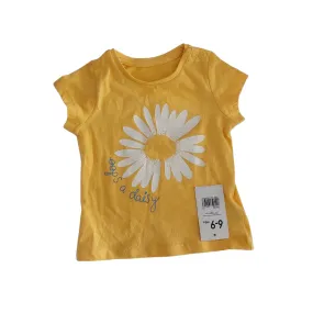 Mothercare Yellow Daisy T Shirt (6 - 9 Months) | Brand New |