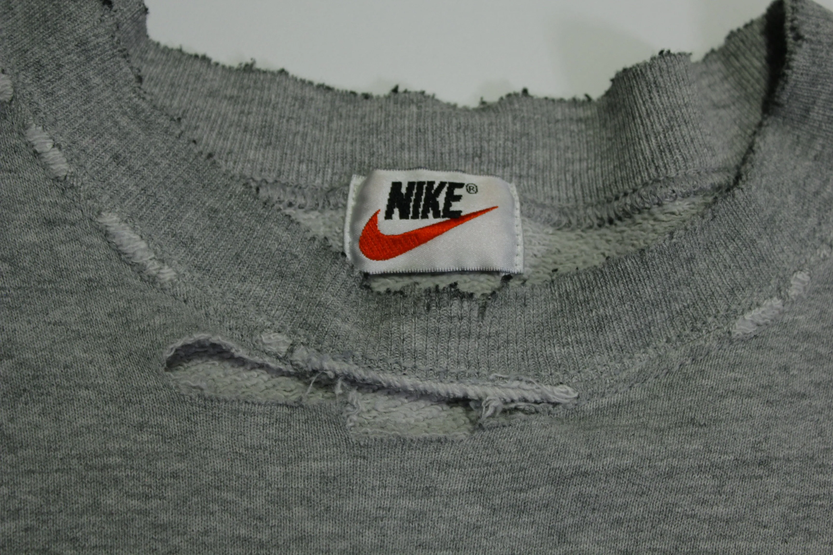 Nike Air Competition Vintage 90's Heavily Distressed White Tag Crewneck Sweatshirt