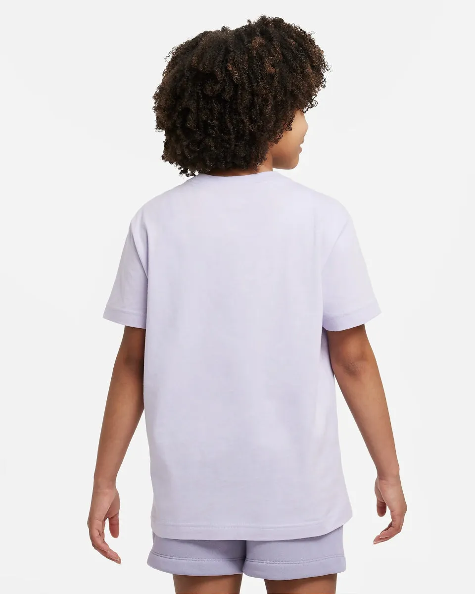 NIKE JUNIOR FUTURA PURPLE TEE