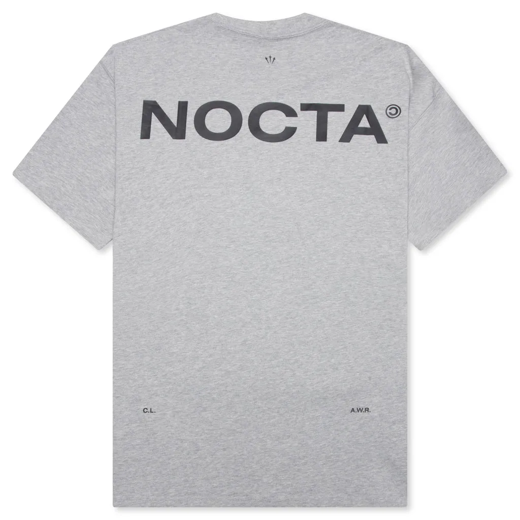 Nike x NOCTA NRG Cs Tee S/S - Dark Grey Heather/Matte Silver/Black