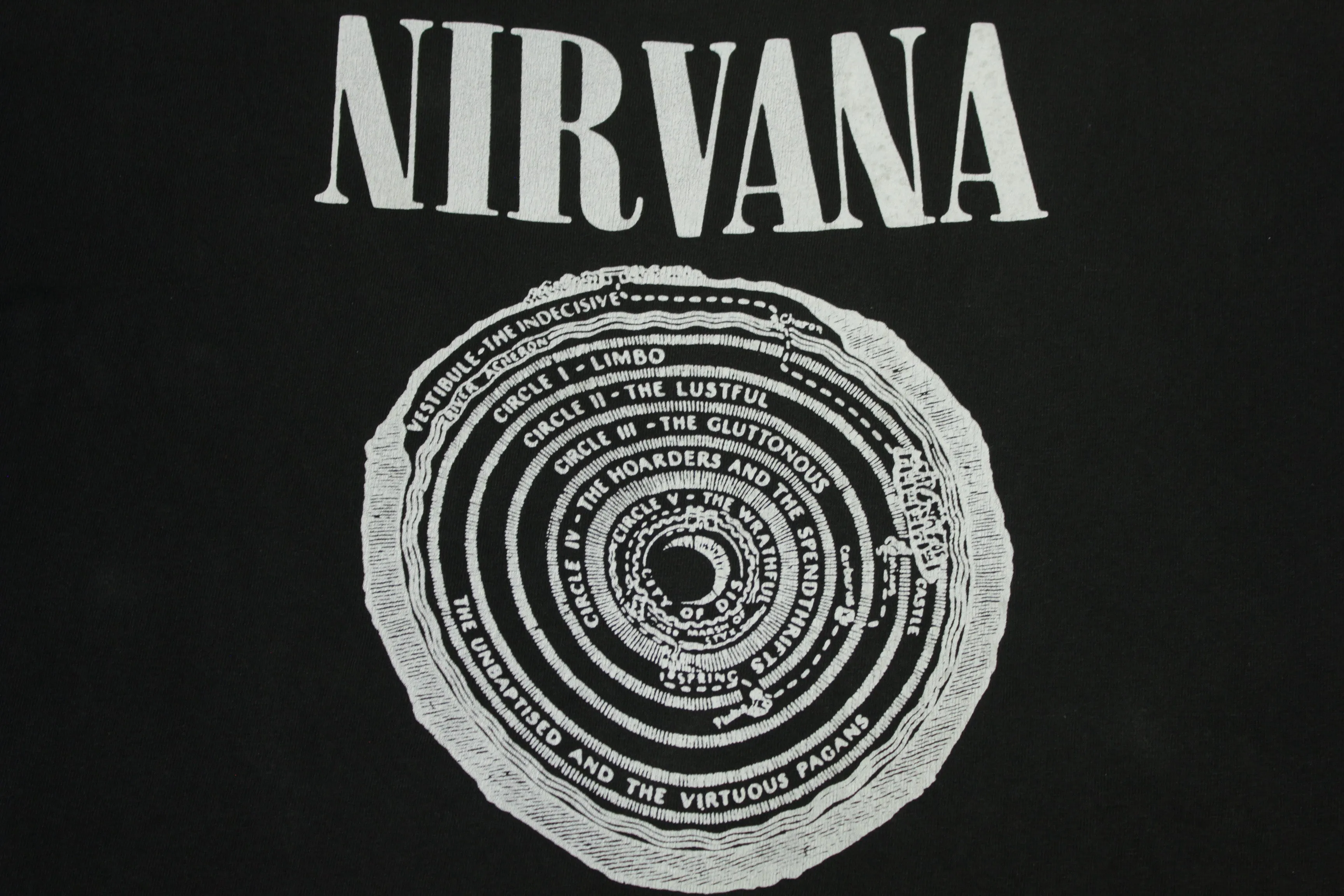 Original 90s Nirvana Vestibule Vintage T-Shirt - Fudge Packing, Satan Worshipping Design