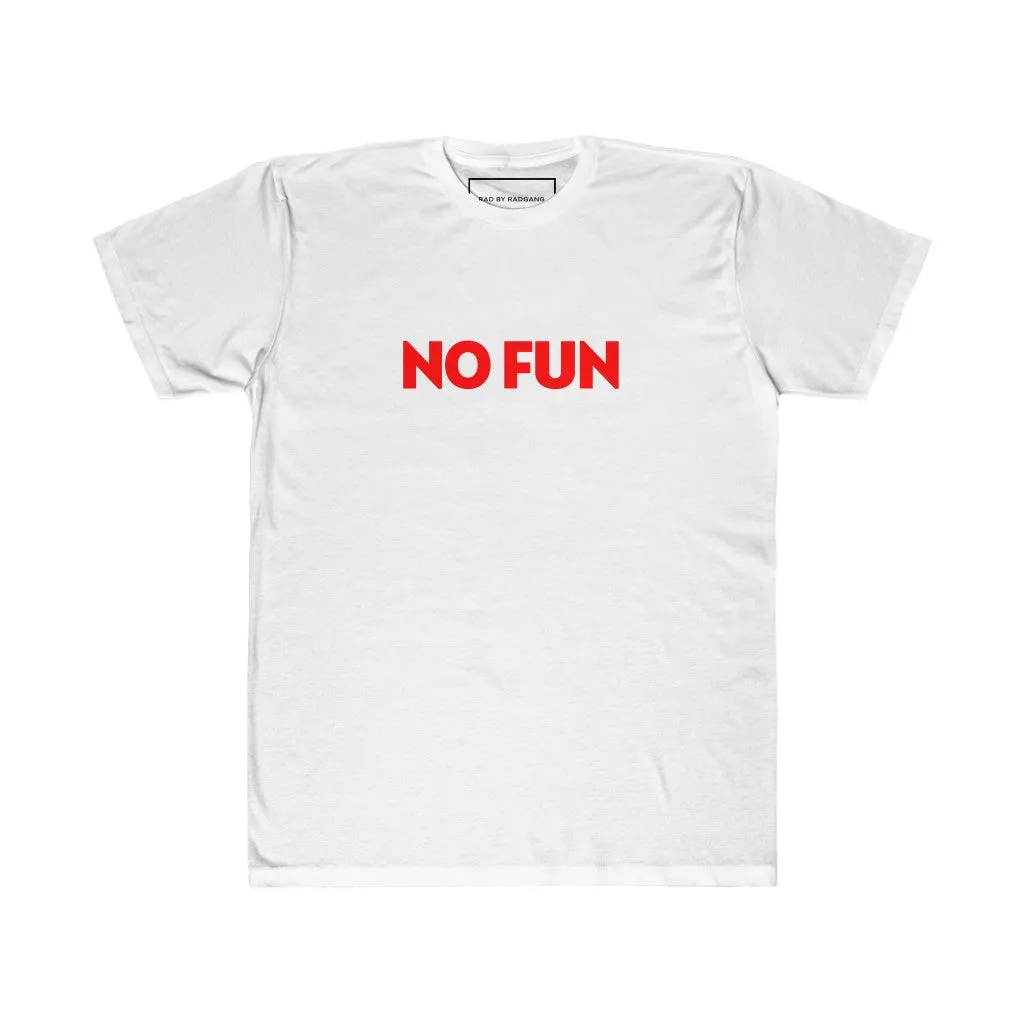 NO FUN ULTRA TEE - WHITE/ ASH BROWN