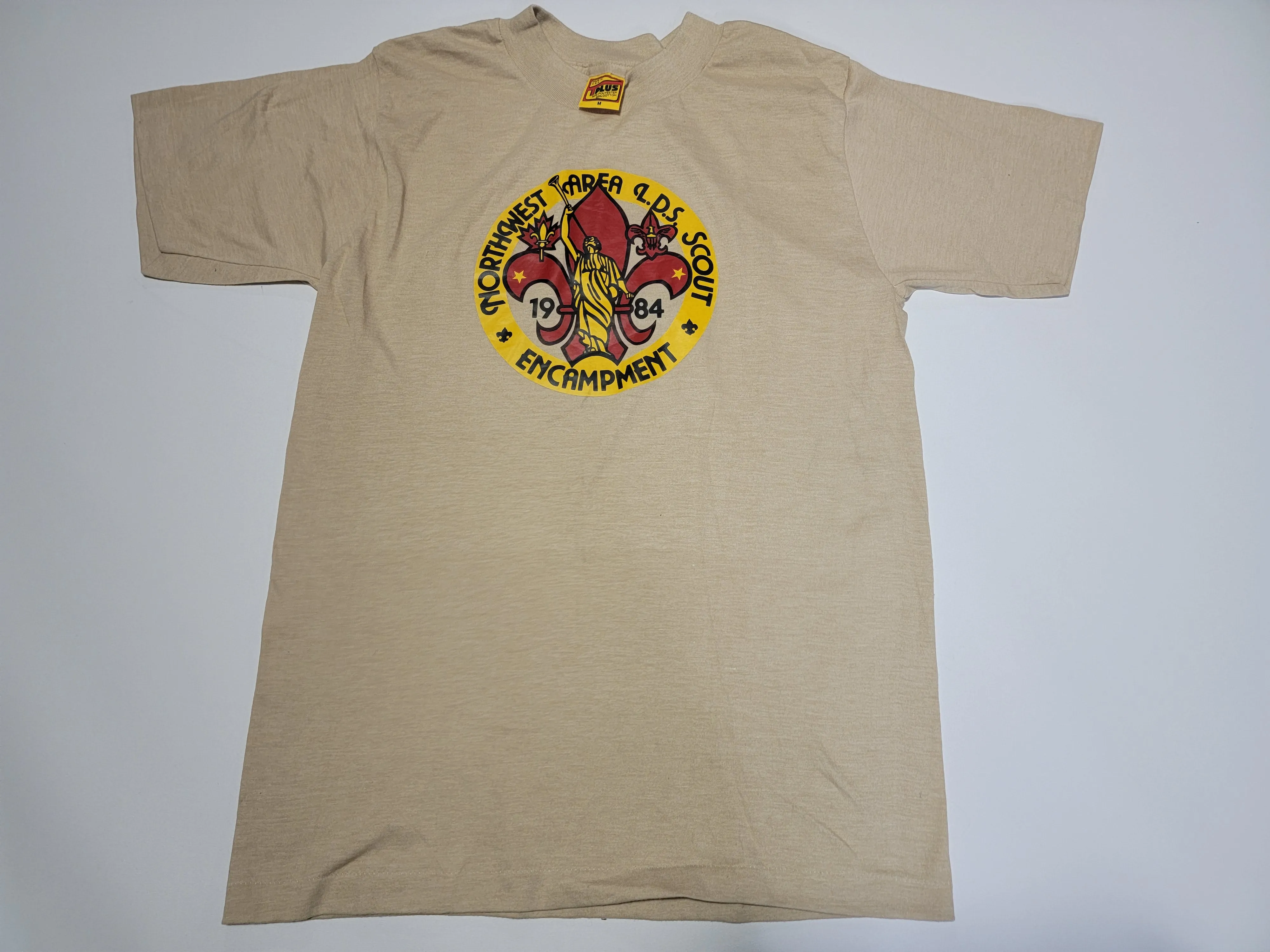 Northwest Area LDS Scout 1984 Encampment Vintage 80's TPlus Single Stitch T-Shirt