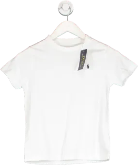 Polo Ralph Lauren White Core Replen Polo Logo T Shirt 7 Years