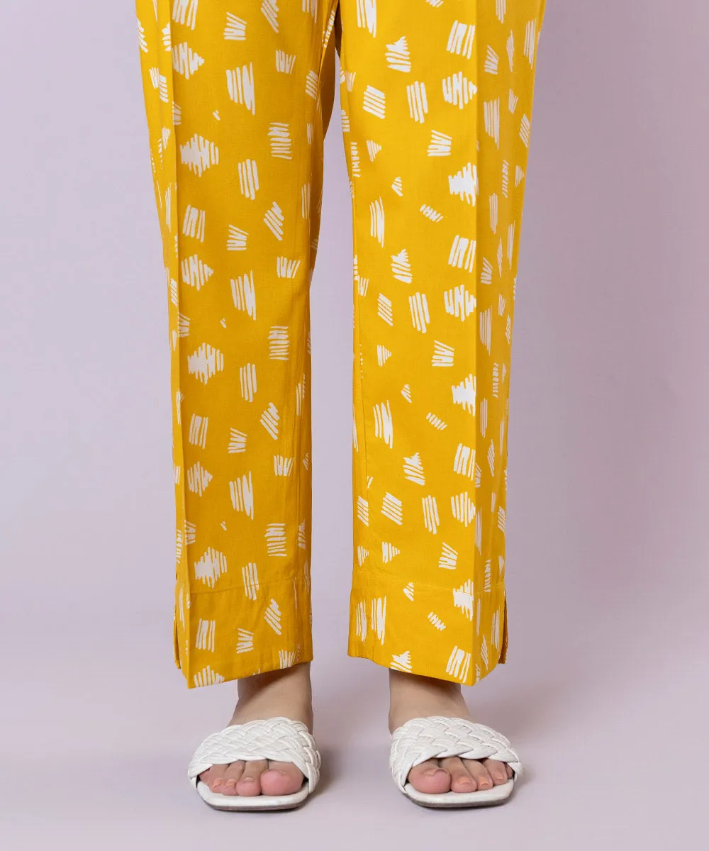 Printed Cotton Viscose Pants