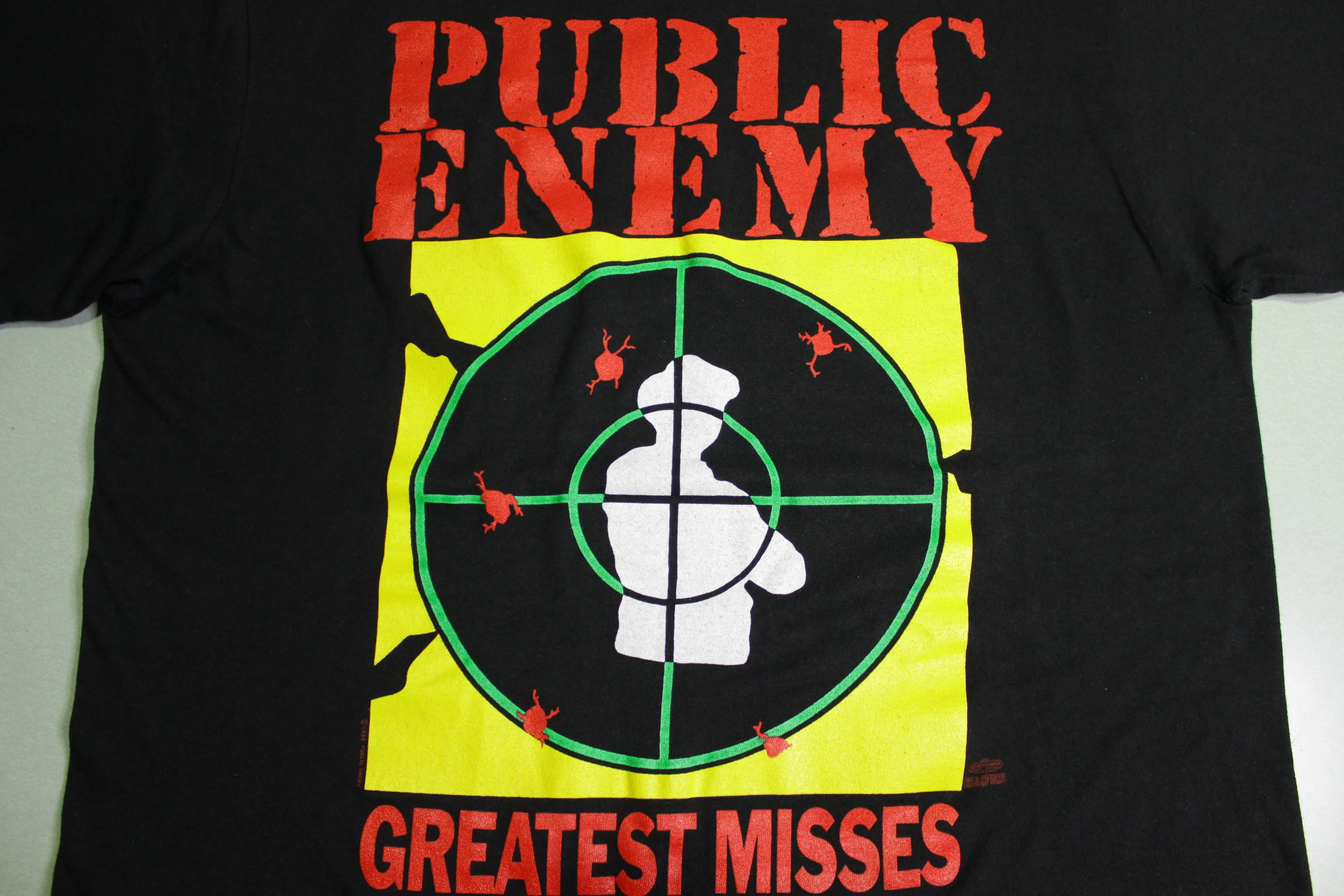 Public Enemy Greatest Misses 1992 Hazy Shade of Criminal Vintage 90's Deadstock Rap T-Shirt