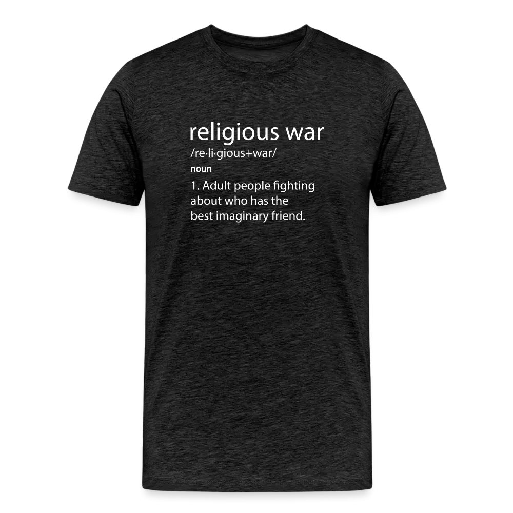 Religious War - The Imaginary Friend Debate" Premium T-Shirt Dark