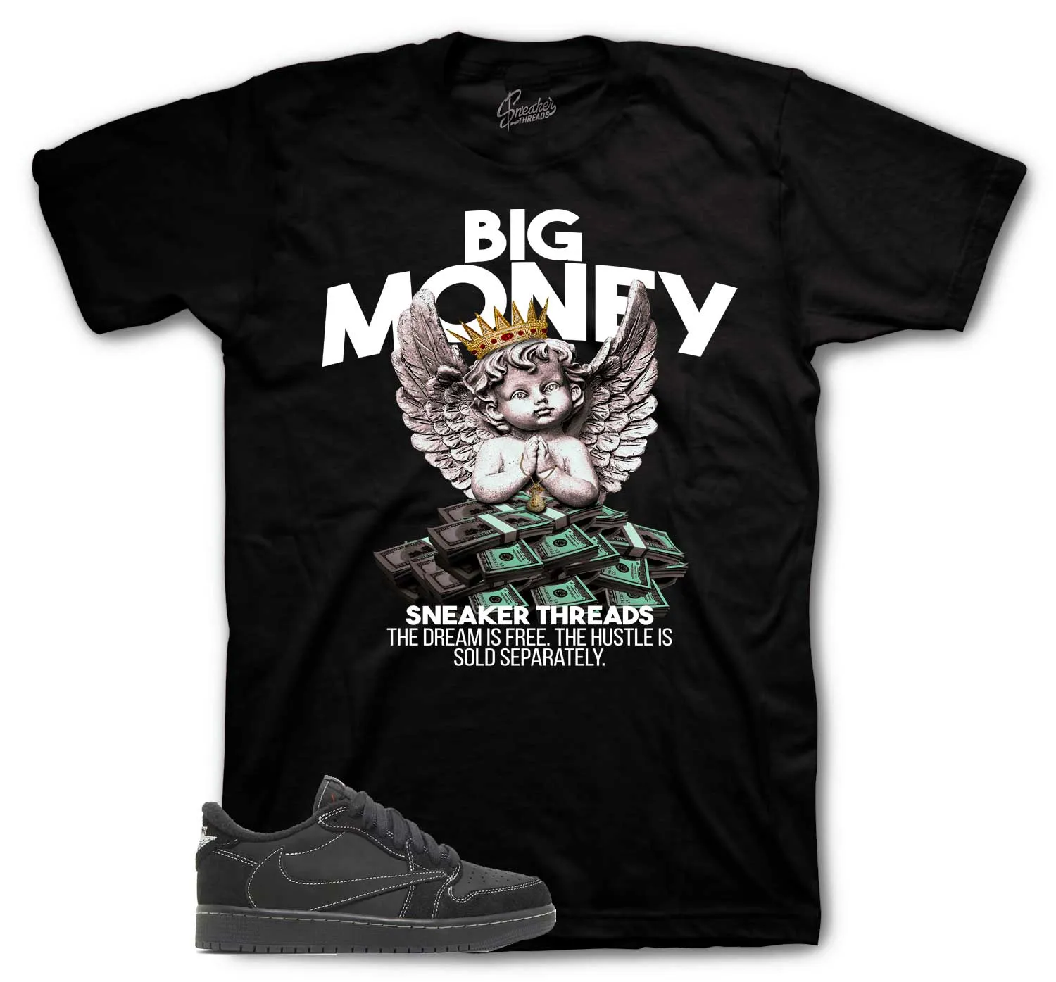 Retro 1 Black Phantom Big Money Shirt