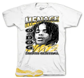 Retro 11 Yellow Snakeskin Shirt - Nineties - White