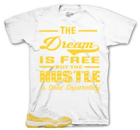 Retro 11 Yellow Snakeskin Shirt - Sold Seperately - White