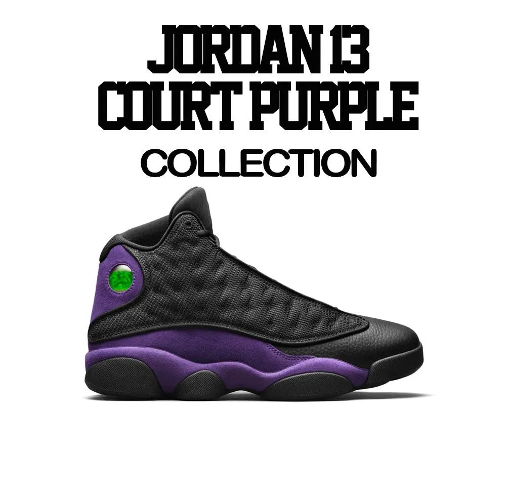 Retro 13 Court Purple Shirt - Killa Season - Black