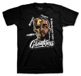 Retro 13 Gold Glitter Shirt - Great Nip - Black