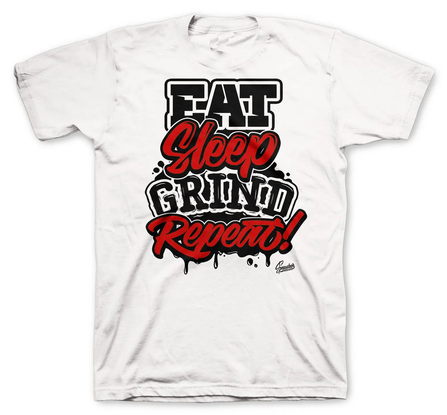 Retro 14 Gym Red Shirt -Daily Routine - White