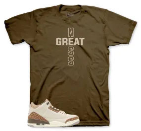 Retro 3 Palomino Shirt - Greatness Cross - Brown