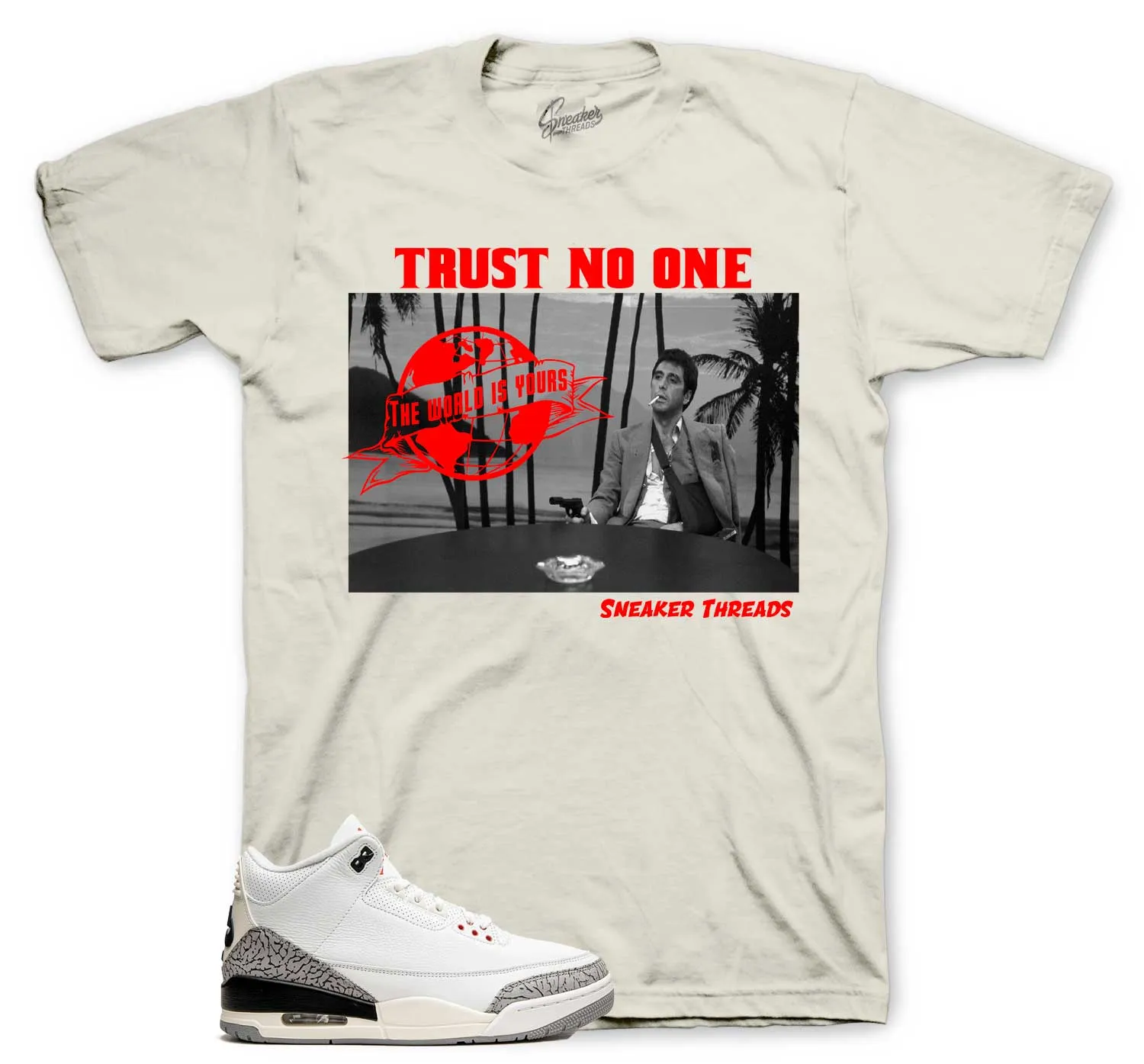 Retro 3 Reimagined White Cement Tony Knows Shirt