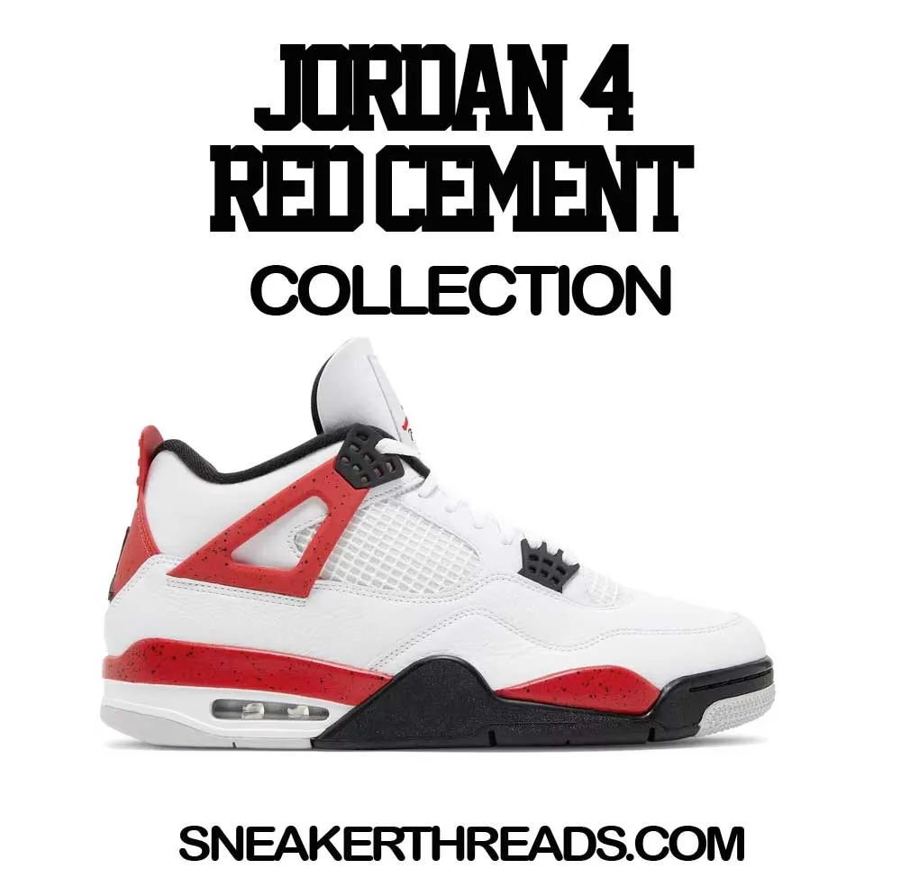 Retro 4 Red Cement Killa Season Shirt