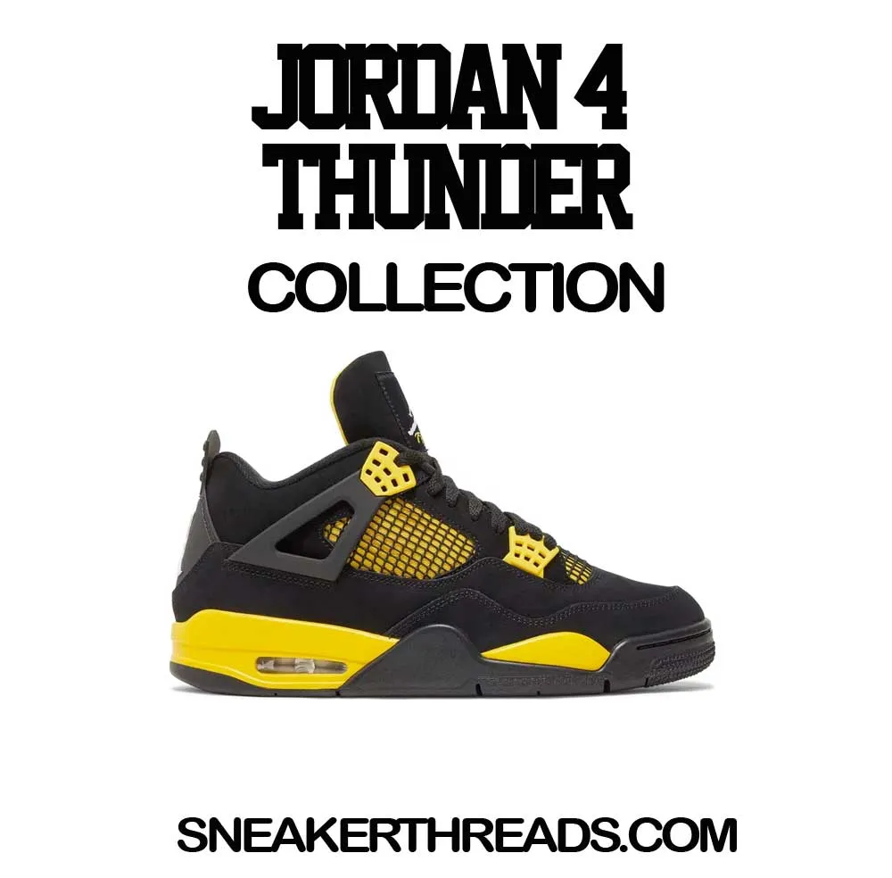 Retro 4 Yellow Thunder Shirt - God Got me - Black