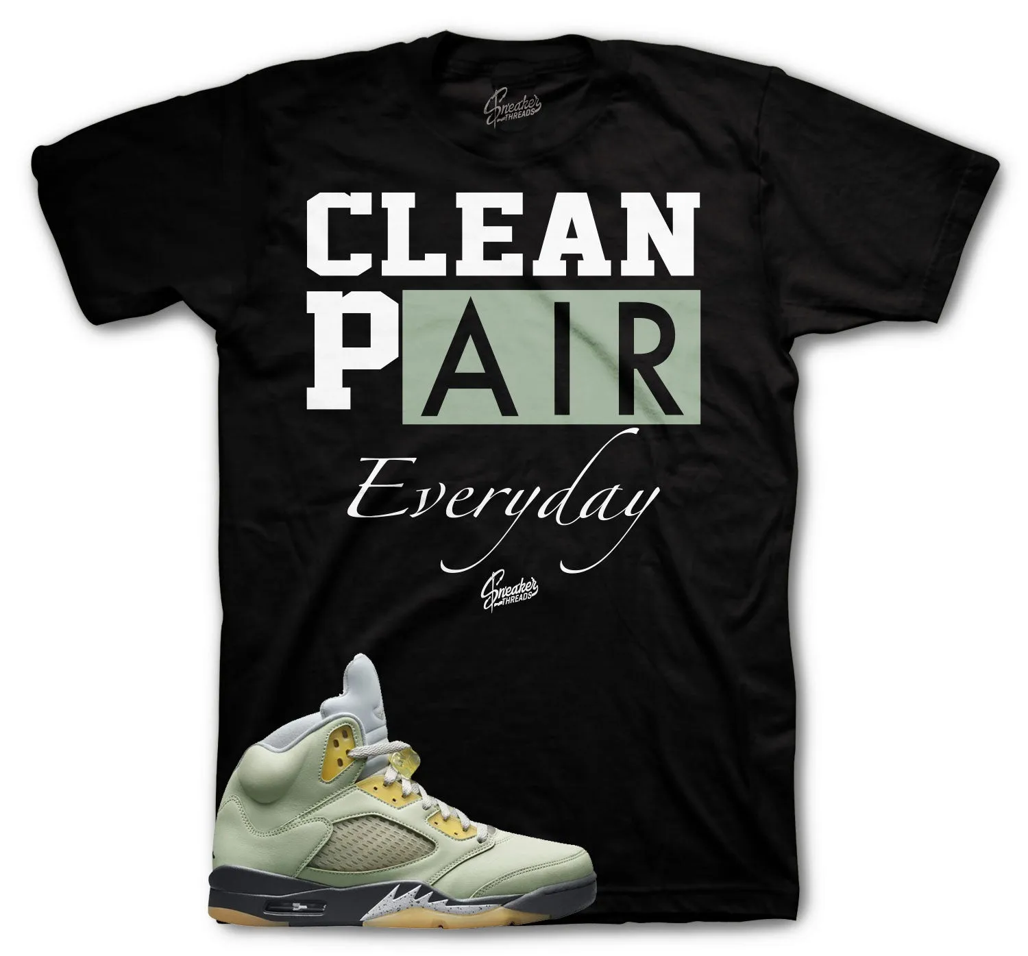 Retro 5 Jade Horizon Shirt - Clean Pair - Black