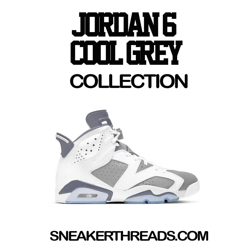 Retro 6 Cool Grey Shirt - Blessings - White