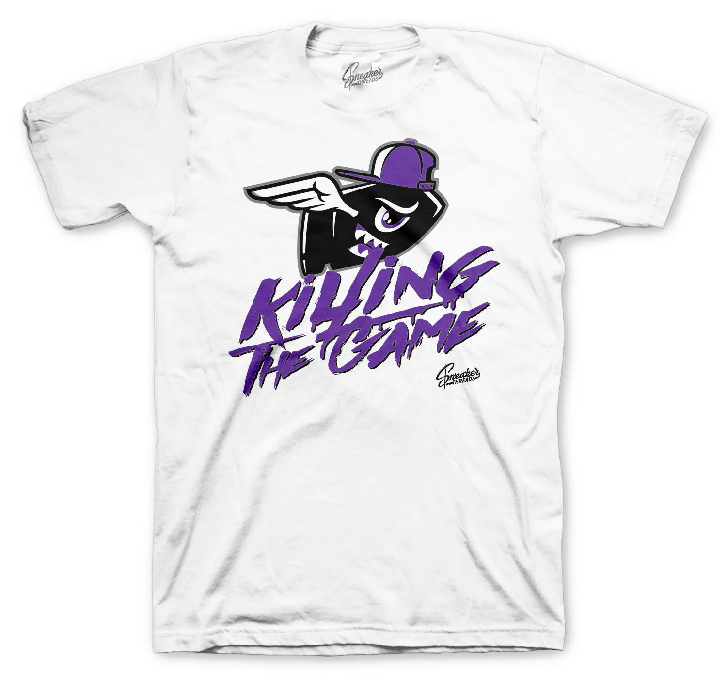 Retro 7 Flint Grey Shirt - Killing Game - White