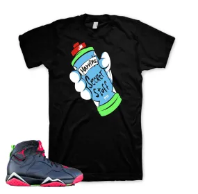 Retro 7 Marvin The Martian Shirt - Secret Stuff - Black