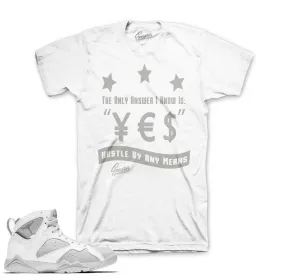 Retro 7 Pure Money Shirt - Answer - White