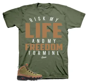 Retro 9 Beef And Broccoli Shirt - My Life - Military Green