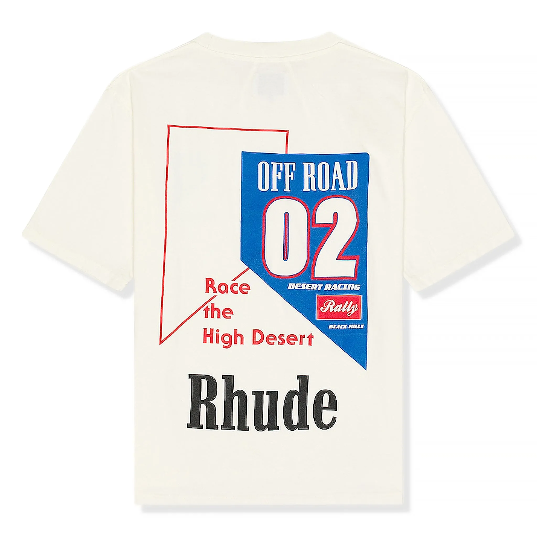 Rhude '02 Printed Vintage White T Shirt