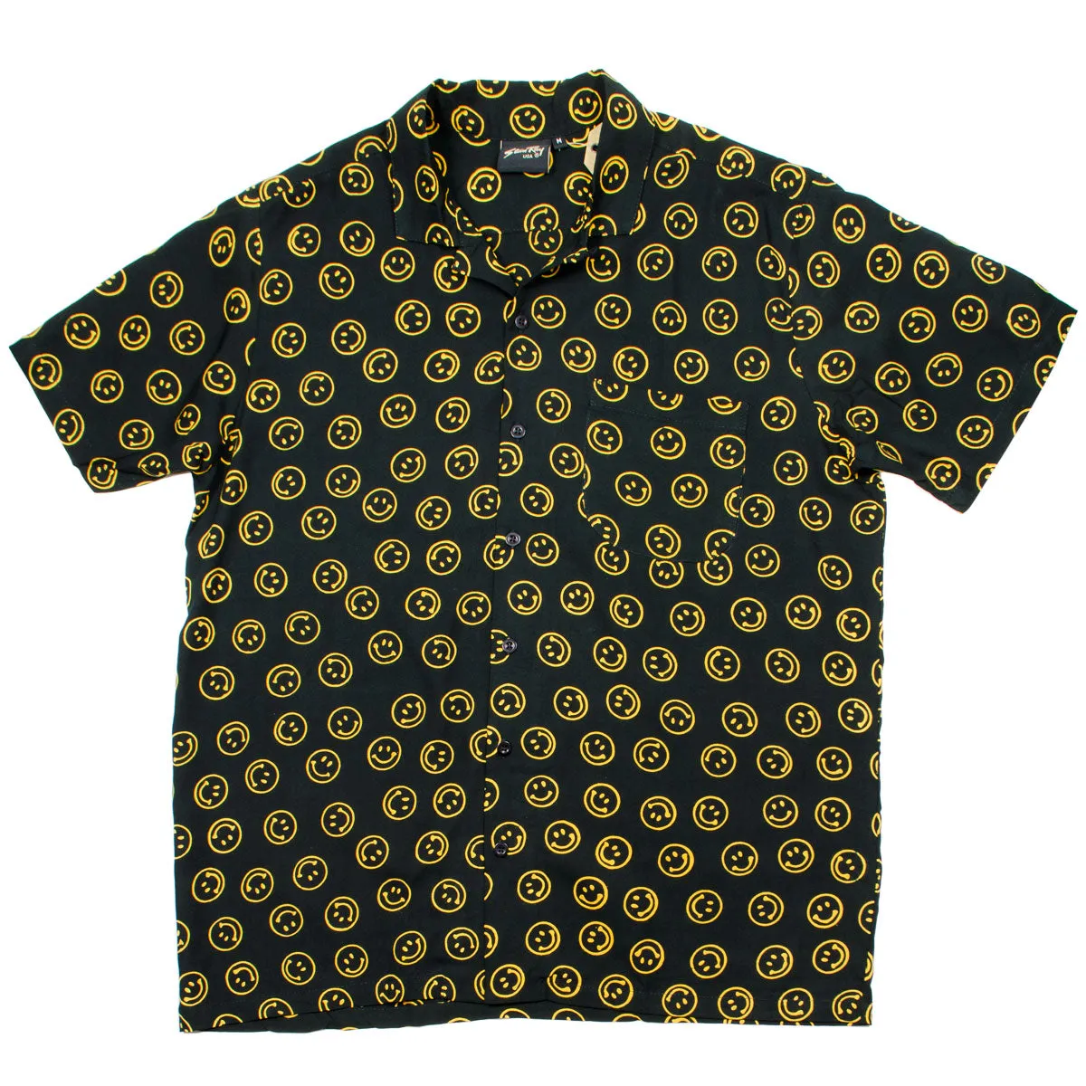 Stan Ray - Short-Sleeved Shirt - Smiley Batik Black