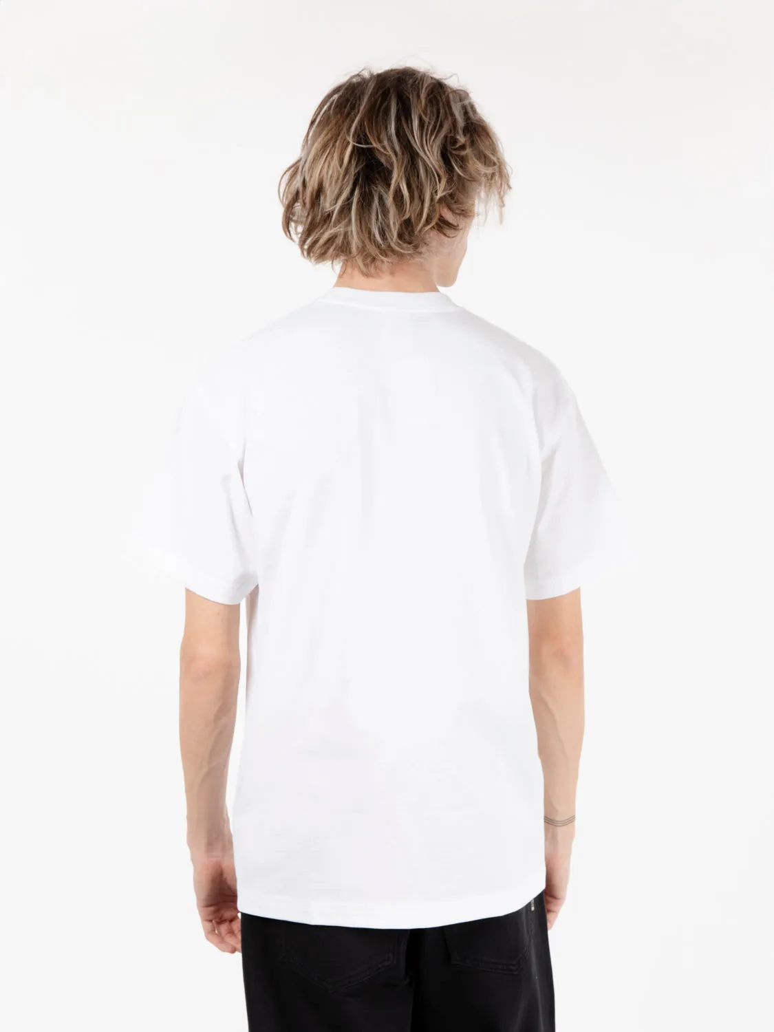 T-shirt playtime s/s white / yellow