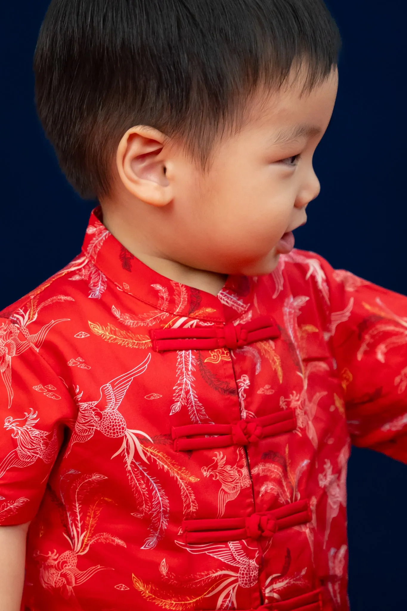 Tang Shirt - Red Phoenix