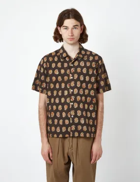 Universal Works Road Shirt (Kalamkari Print) - Brown