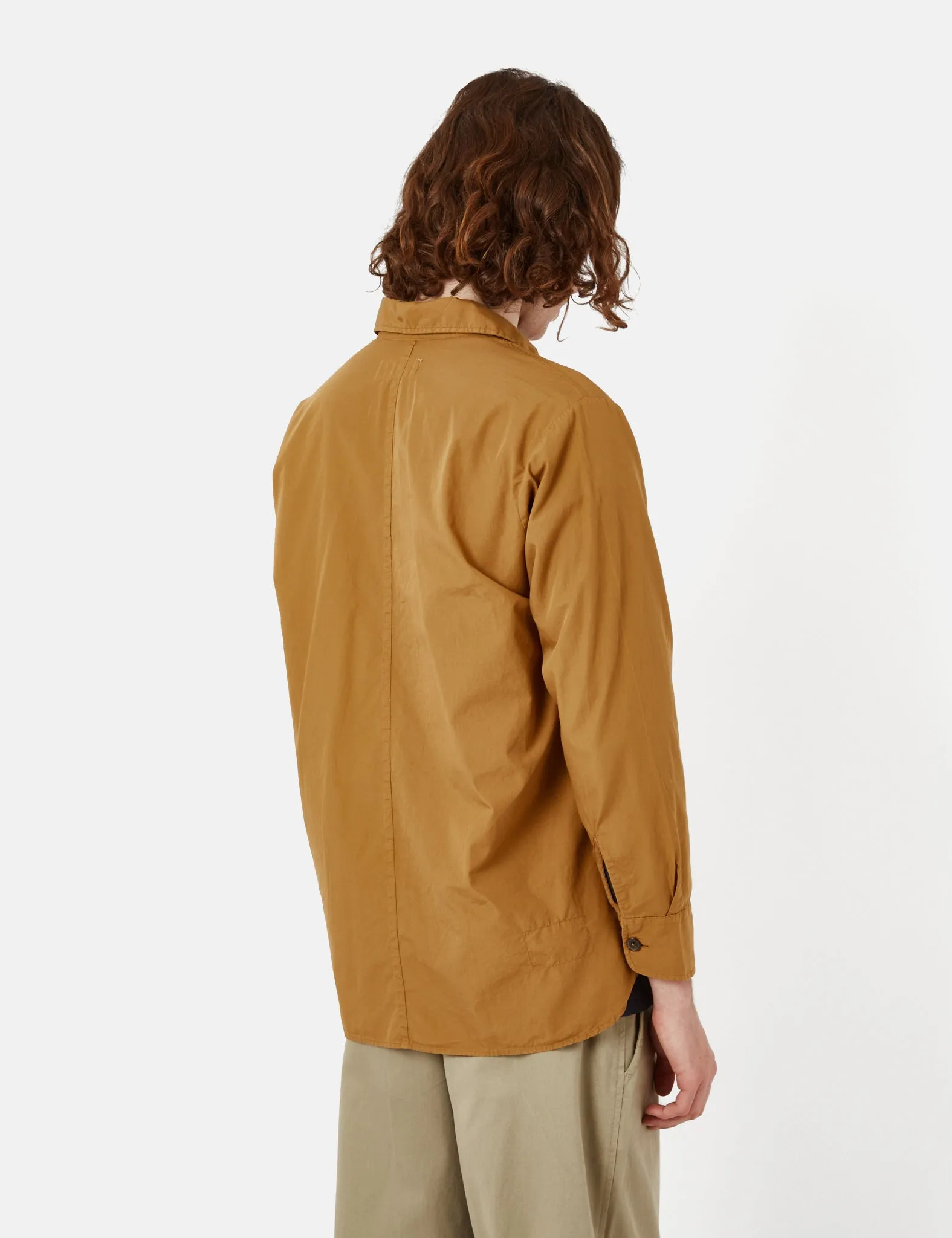 Universal Works Travail Shirt (Organic Fine Poplin) - Cumin Yellow