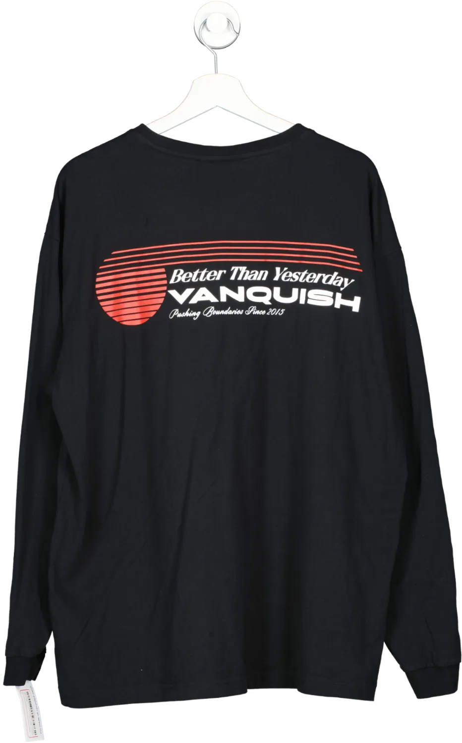 Vanquish Black Athletics Division Oversize Longsleeve T Shirt UK L