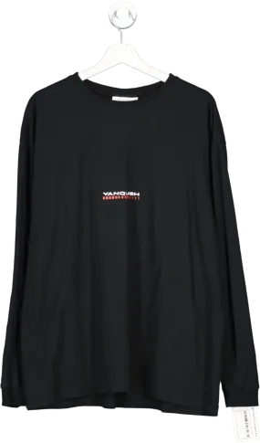 Vanquish Black Athletics Division Oversize Longsleeve T Shirt UK L