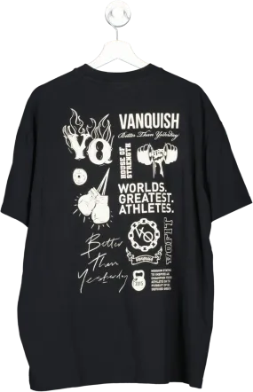 Vanquish Black Worlds Greatest Athletes Oversized T Shirt UK L