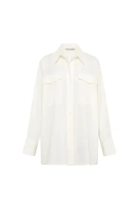 VESTA OVERSIZED SHIRT-WHITE