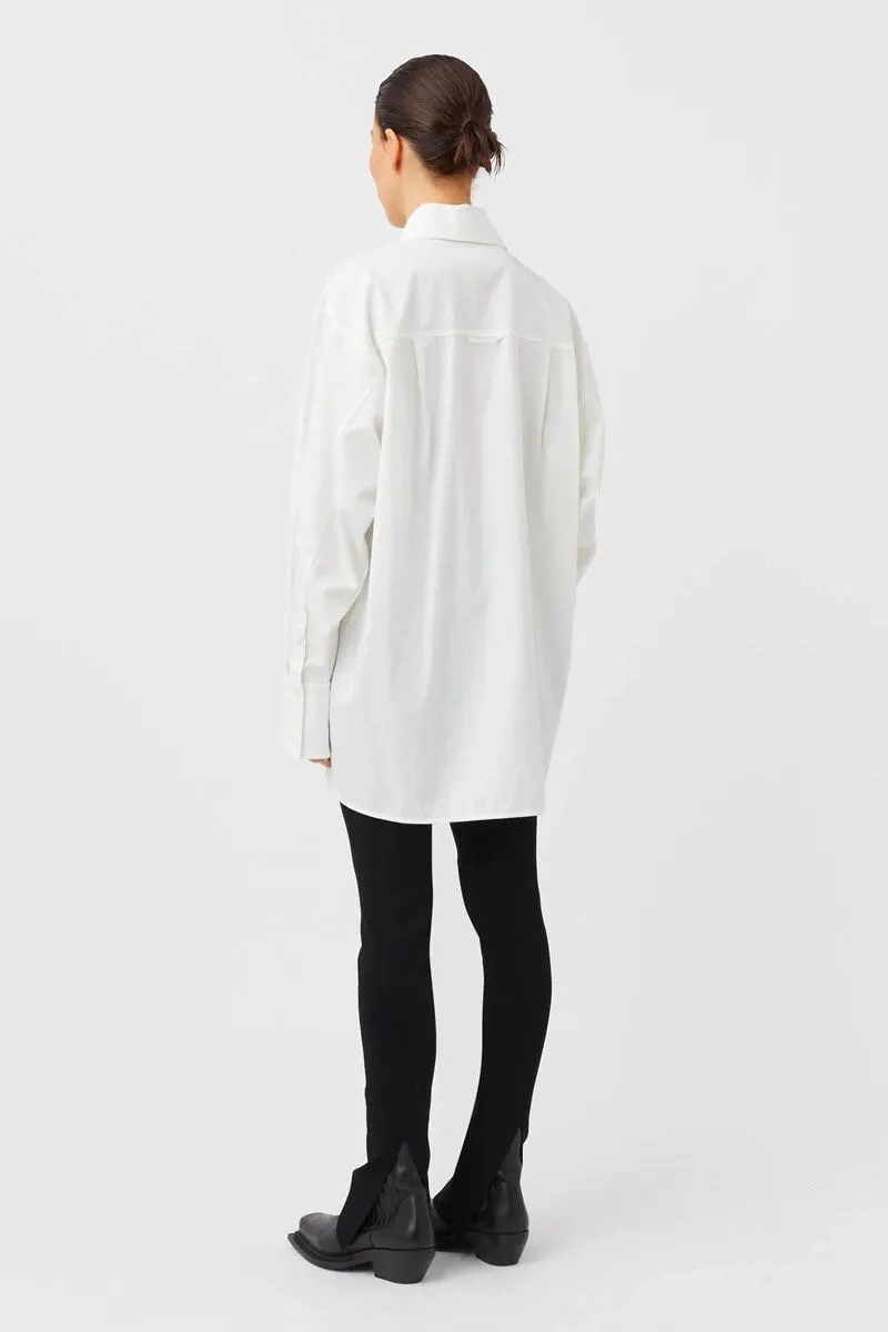 VESTA OVERSIZED SHIRT-WHITE