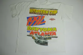 Winston Cup 1992 Daytona To Atlanta Vintage 90's Earnhardt Nascar Series T-Shirt