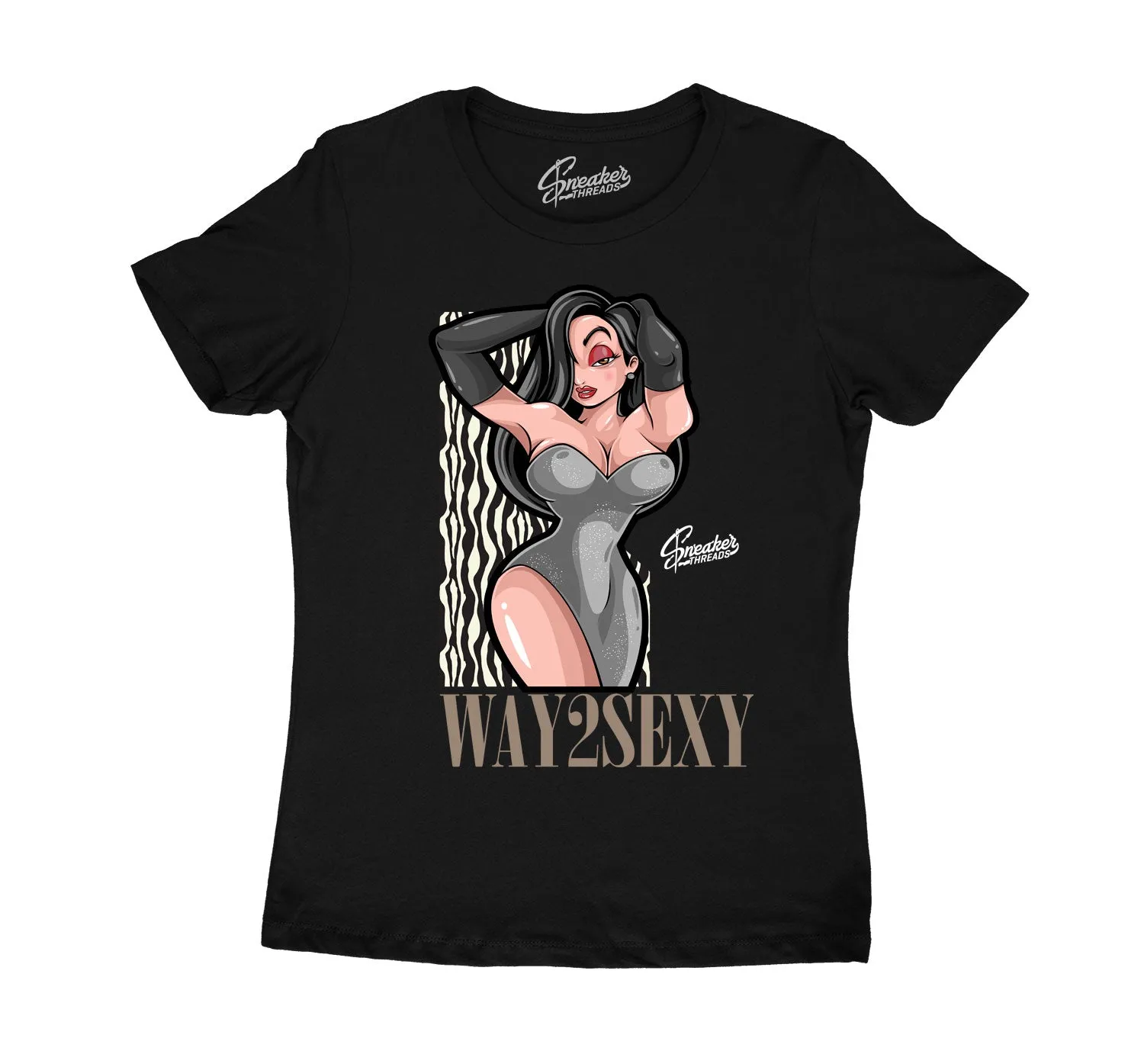 Womens Animal Instinct 11 Shirt - Too Sexy - Black