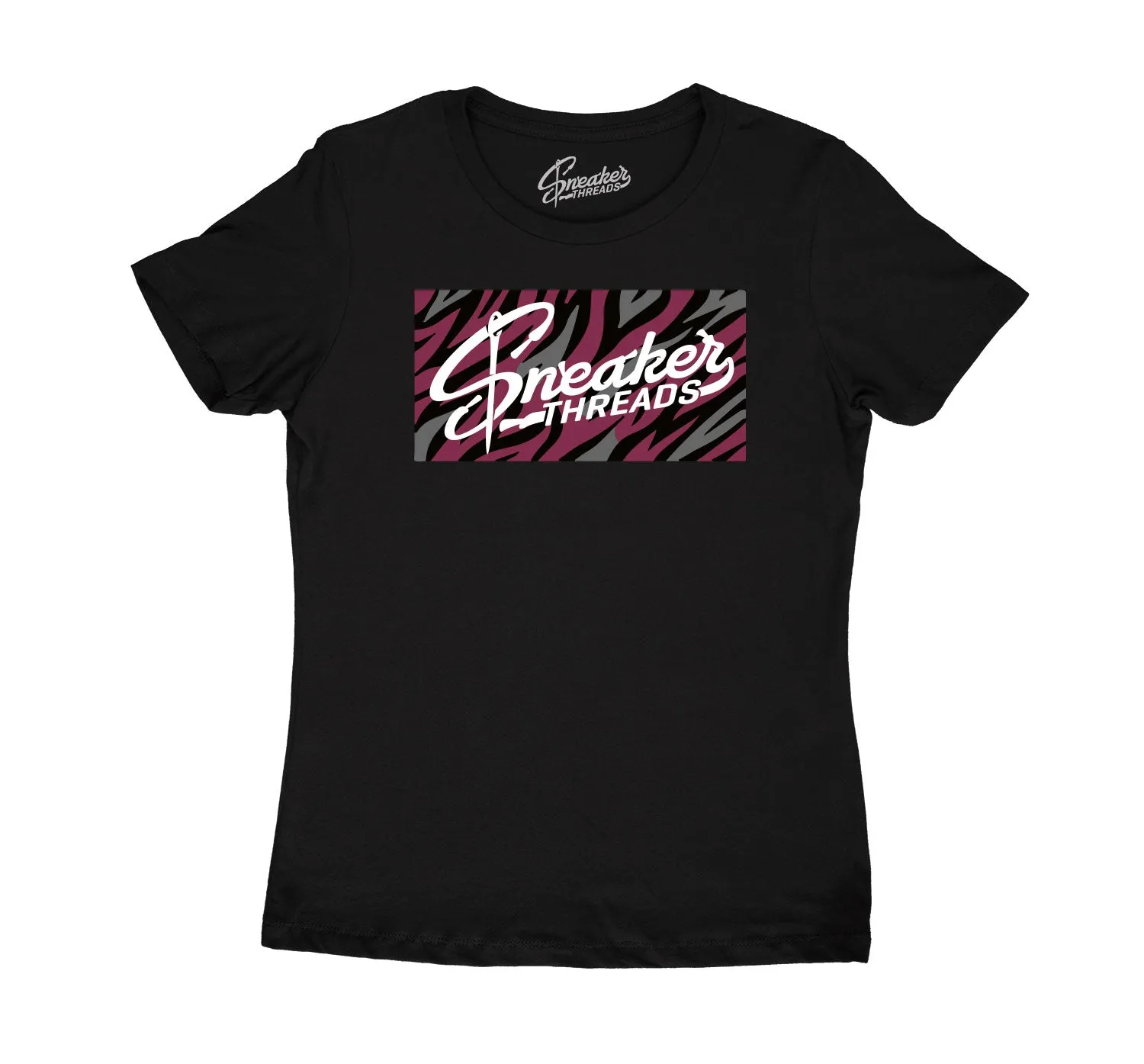 Womens Burgundy 8 Shirt - ST Box - Black