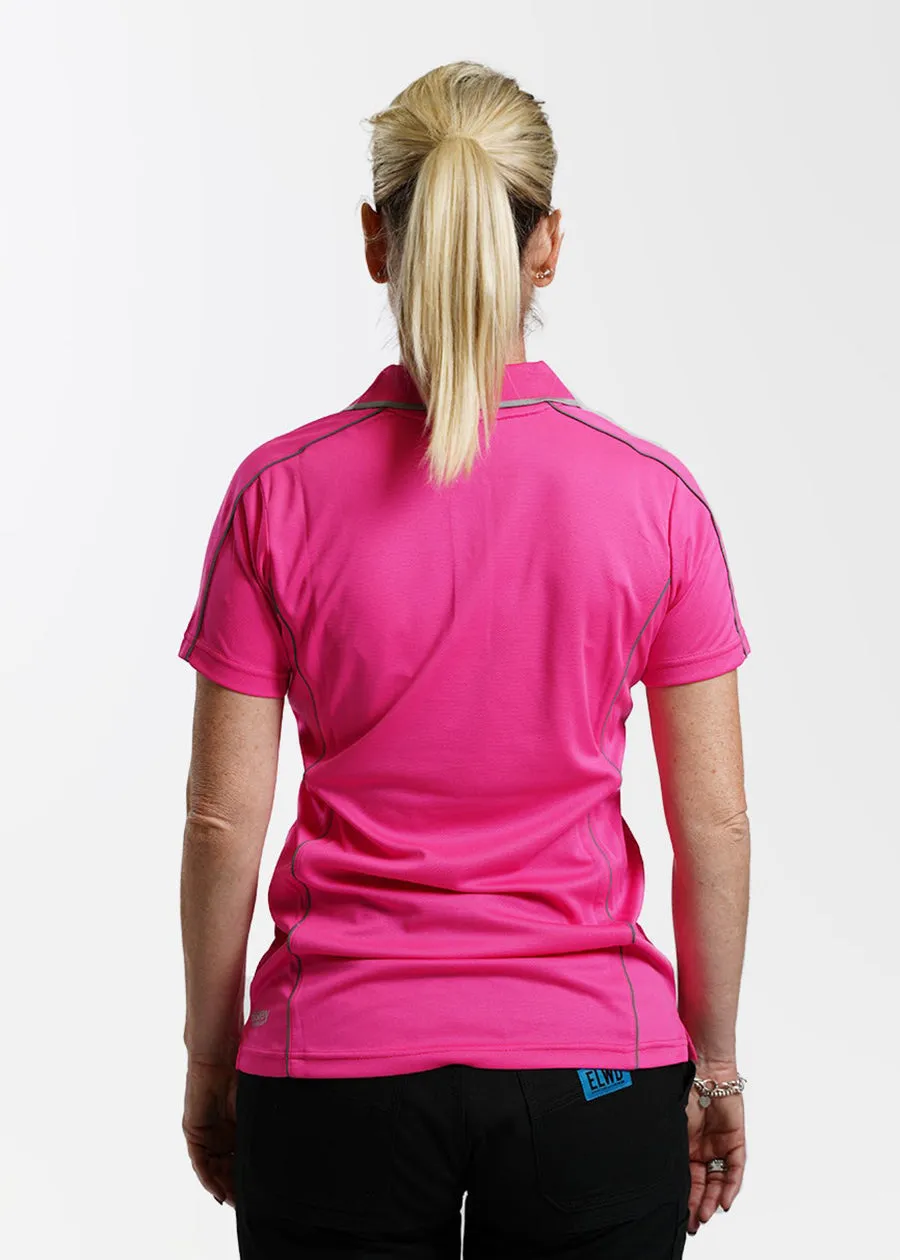 Women's cool mesh polo shirt