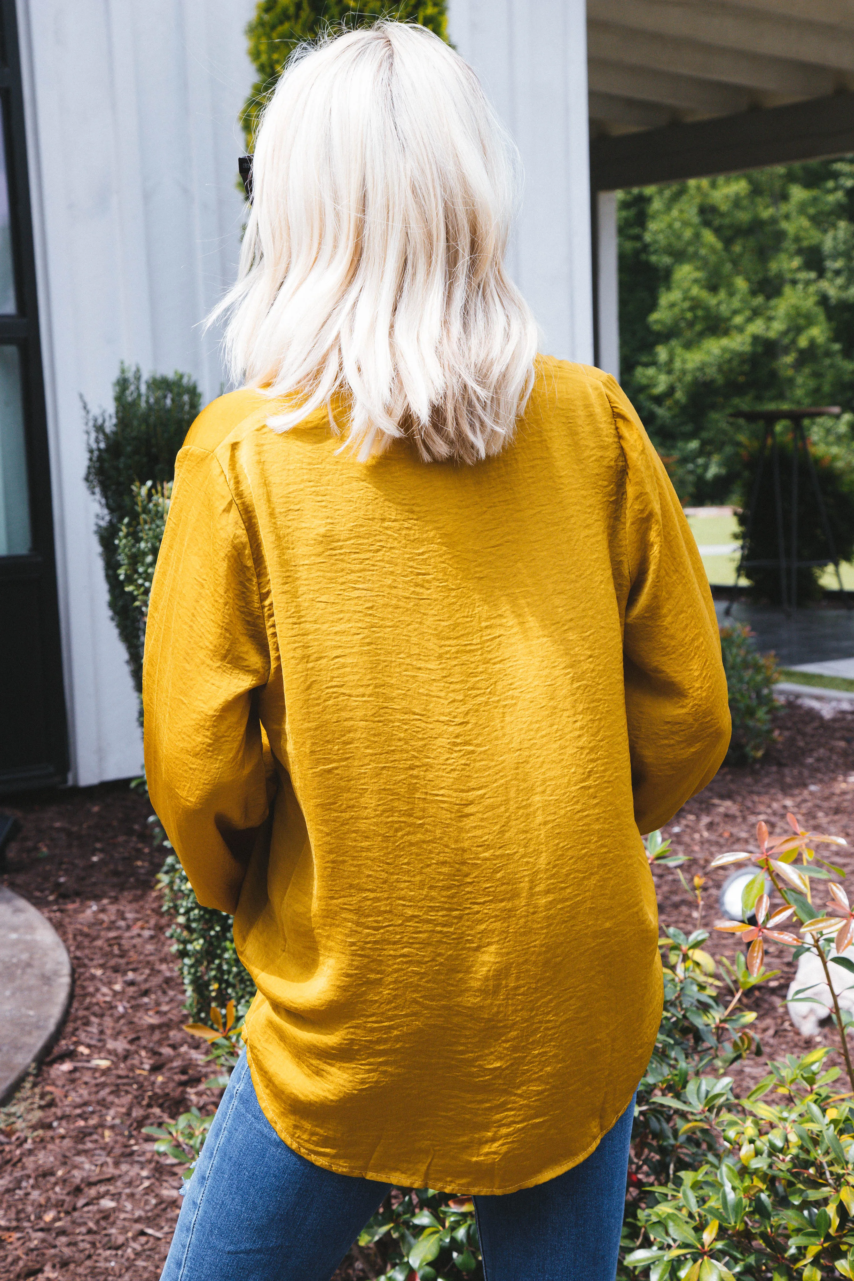 Wrennlyn Woven Blouse, Mustard